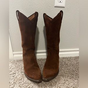 Women’s Frye Suede Cowboy Boots - size 7.5